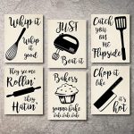 Amazon.com: Home Decor Funny Gift 6 Kitchen Wall Art Prints .