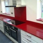 Red quartz kitchen worktop | Kitchen, Kitchen top quartz, Red kitch