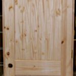 Set of 4 Unfinished Solid Wood Pre-Hung Knotty Pine Interior Doo