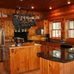 Granite and knotty pine are a perfect match | Cabin kitchens, Pine .