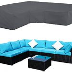 Amazon.com : STARTWO Patio V-Shaped Sectional Sofa Cover, Patio .