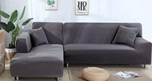 Amazon.com: ELEOPTION Sectional Sofa Slipcover Couch Cover .