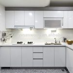 High Glossy Used White Laminated Kitchen Cabinet Door For Acrylic .