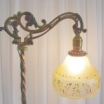 Lamp shades for old fashioned floor lamps | Vintage floor lamp .