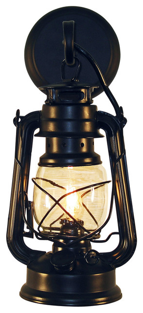 Rustic Lantern Wall Mounted Light - Beach Style - Wall Sconces .