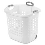Sterilite 1.75 Bushel White Ultra Wheeled Laundry Basket - Walmart .