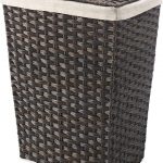 Amazon.com: Whitmor Rattique Laundry Hamper with Lid and Removable .
