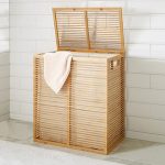 Bamboo Hamper - Zen Divided Bamboo Hamper | The Container Sto