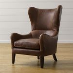 Garbo Leather Wingback Chair + Reviews | Crate and Barr