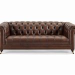 Buckley Leather Chesterfield 3.5 Seater Sofa - 3 Seater Sofas .