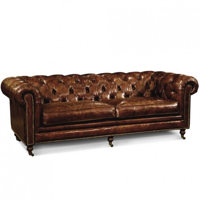 Vintage Leather Chesterfield So