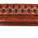 Antique Victorian Leather Chesterfield Sofa, 1860s for sale at Pamo