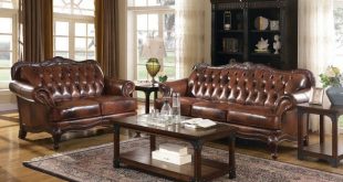 Victoria Leather Living Room Set Coaster Furniture | FurniturePi
