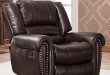 Amazon.com: CANMOV Leather Recliner Chair, Classic and Traditional .