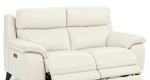Furniture Milany 69" Leather Power Reclining Loveseat with Power .
