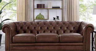 Allington Top Grain Leather Sofa - Bro