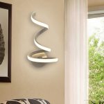 Decorative Modern Curved Led Wall Light 21W/24W White Aluminum .
