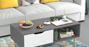 Amazon.com: HOMFA Coffee Tables for Living Room TV Stand, Wooden .