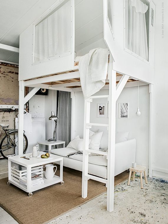 Cozy loft beds | Tiny loft, Ikea loft, Master bedroom desi