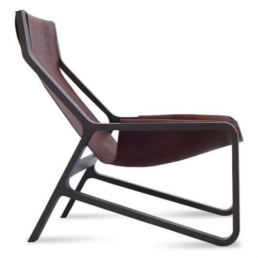 Toro Sling Lounge Chair - Leather Sling Chair | Blu D