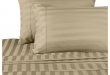 1500 Thread Count Egyptian Cotton Stripe Bed Sheet Set .