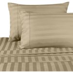 1500 Thread Count Egyptian Cotton Stripe Bed Sheet Set .