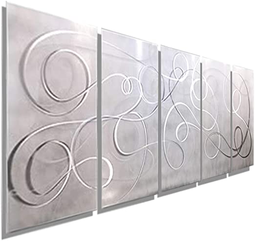 Amazon.com: Statements2000 Abstract Etched Metal Wall Art Panels .
