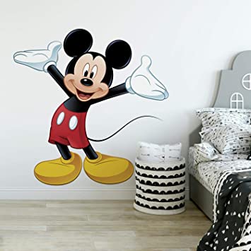 Amazon.com: RoomMates Mickey Mouse Peel and Stick Giant Wall Decal .