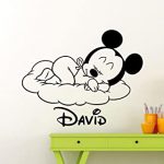 Amazon.com: Personalized Mickey Mouse Wall Decal Nursery Custom .