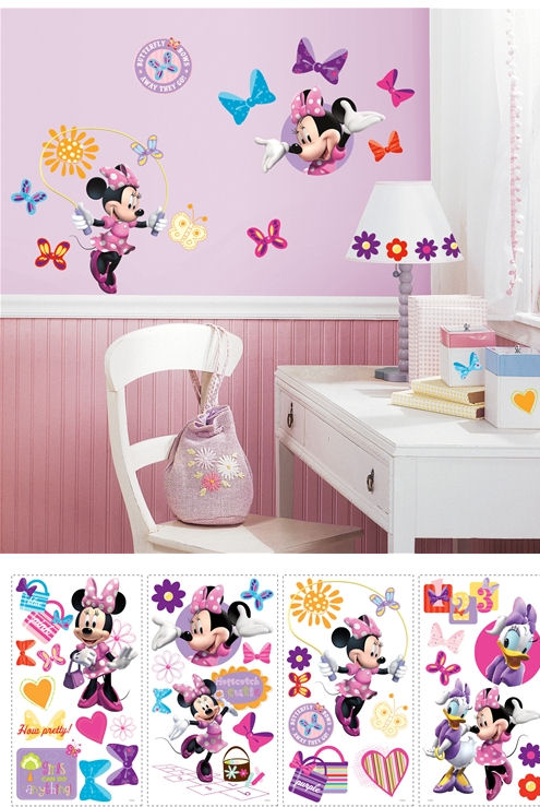 Disney Minnie Mouse Bow Tique Wall Sticke