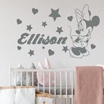 Amazon.com: Minnie Mouse Wall Decals Girl Personalized Name Decal .