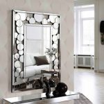 modern decorative wall mirrors designs ideas for living room .