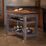 Metro Mobile Kitchen Island with Solid Walnut Top & Reviews | Joss .