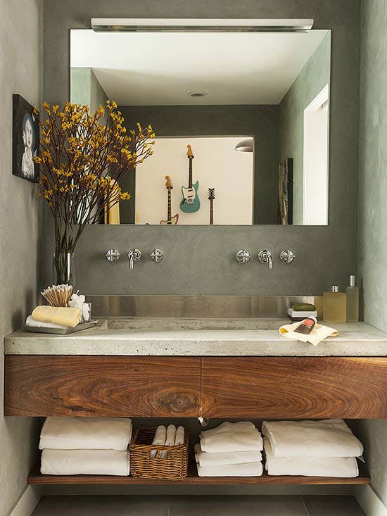 Modern Bathroom Vanities | Concrete bathroom, Bathroom design .