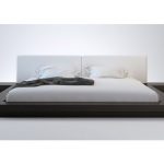 Wanda Wenge & White Modern Platform Bed | Contemporary Be