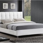 Amazon.com - Baxton Studio Vino Modern Bed with Upholstered .
