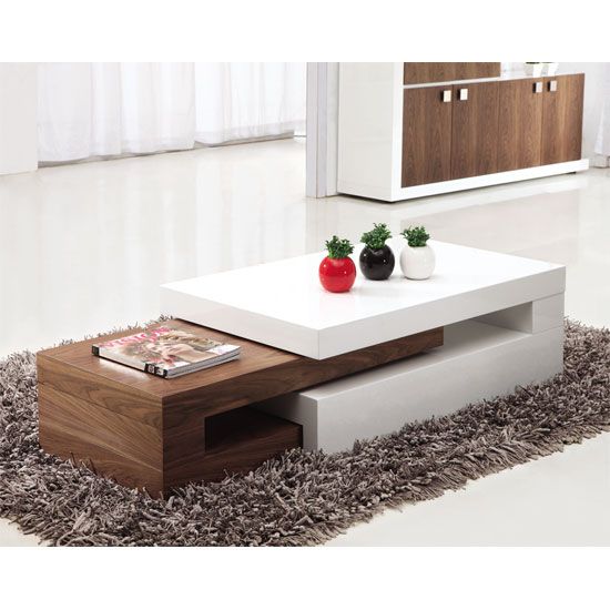 Nora Extending Coffee Table - Wooden Coffee Table, Storage, Oak .