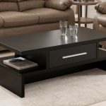 Modern Coffee Table Rectangular Design Drawer Living Room .