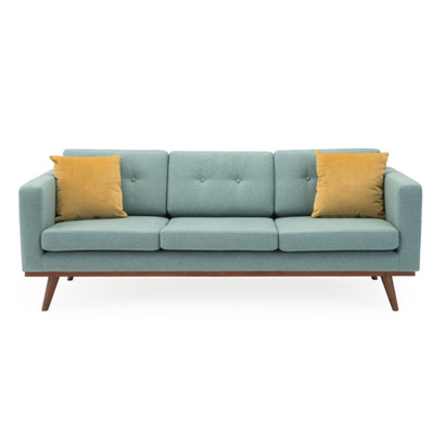 James Mid-Century Living Room Furniture - Blue Mid-century Modern So