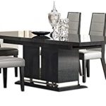 Amazon.com - Valentina Modern Dining Room Set in Grey Lacquer .
