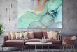 Modern Wall Art Abstract Bedroom Print Office Painting | Et
