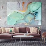 Modern Wall Art Abstract Bedroom Print Office Painting | Et