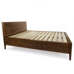 Walnut Storage Bed Frame - Modern Platform Bed No. 2 - Modern .