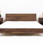 Walnut Platform Bed Frame Mid Century Modern Bed Wood Bed | Et