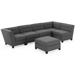 Furniture CLOSEOUT! Harper Fabric 6-Piece Modular Sectional Sofa .