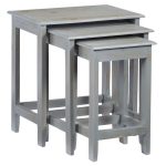 Progressive Furniture Logan Rustic Gray Nesting Tables (3 pieces .