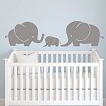 Amazon.com: Elephant Family Wall Decal - Nursery Wall Decals .