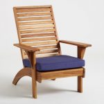Natural Wood Hyacinth Adirondack Chair with Cushion | World Mark