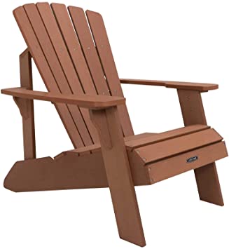 Amazon.com : Lifetime Faux Wood Adirondack Chair, Brown - 60064 .