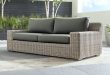 Cayman Outdoor Sofa with Graphite Sunbrella Cushions + Reviews .